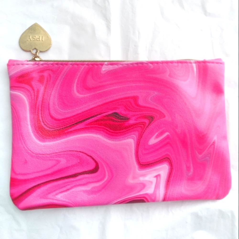 Pink marble pouch bag, New 🆕